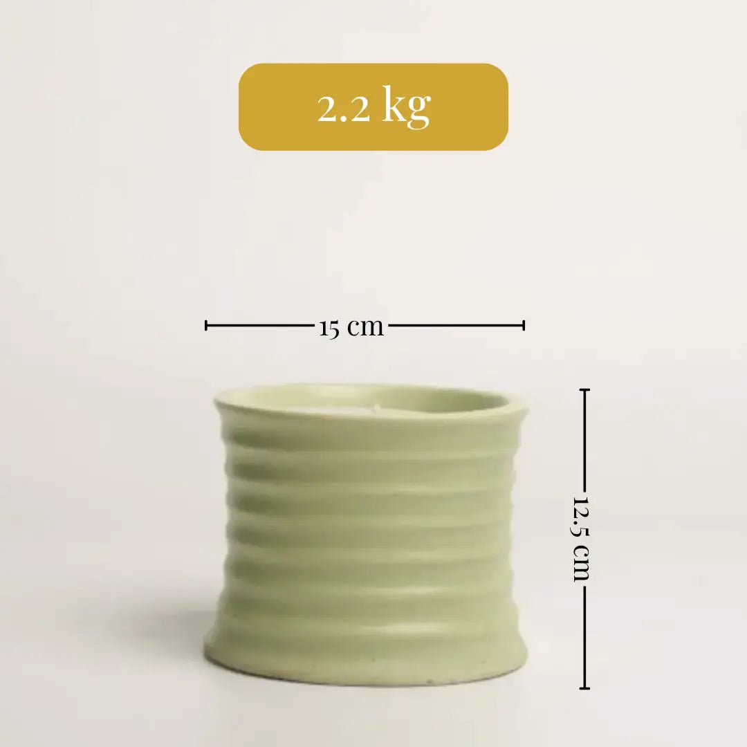 Duftkerze | Sojawachs 3-Docht 500g Geschenkbox | Steingut