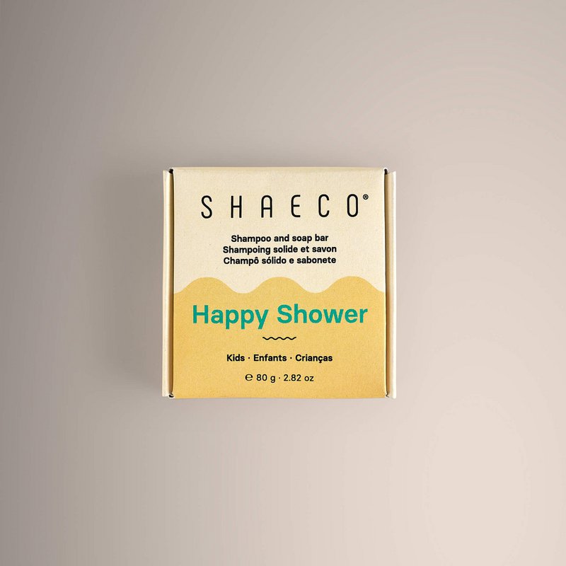 HAPPY SHOWER 2 I 1 SHAMPOO OG SÆBEBAR TIL BØRN 80 G 80 G / 2,82 OZ