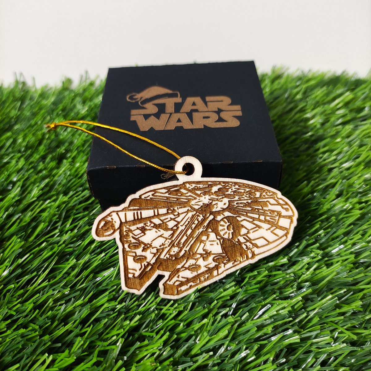 Zestaw 6 drewnianych ozdób choinkowych Star Wars, prezent dla nerdów i maniaków, ozdoby choinkowe, wystrój domu, ekologiczne dekoracje świąteczne, statki kosmiczne