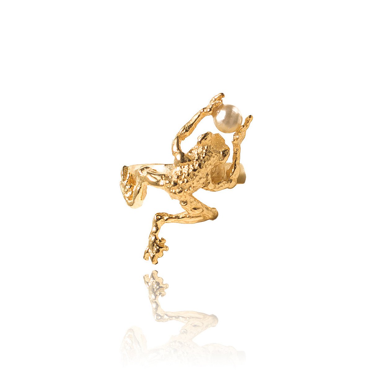BAGUE GRENOUILLE HORTENSIA