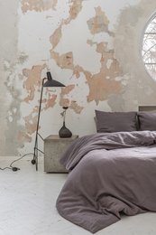 Linen bedding set / Plum