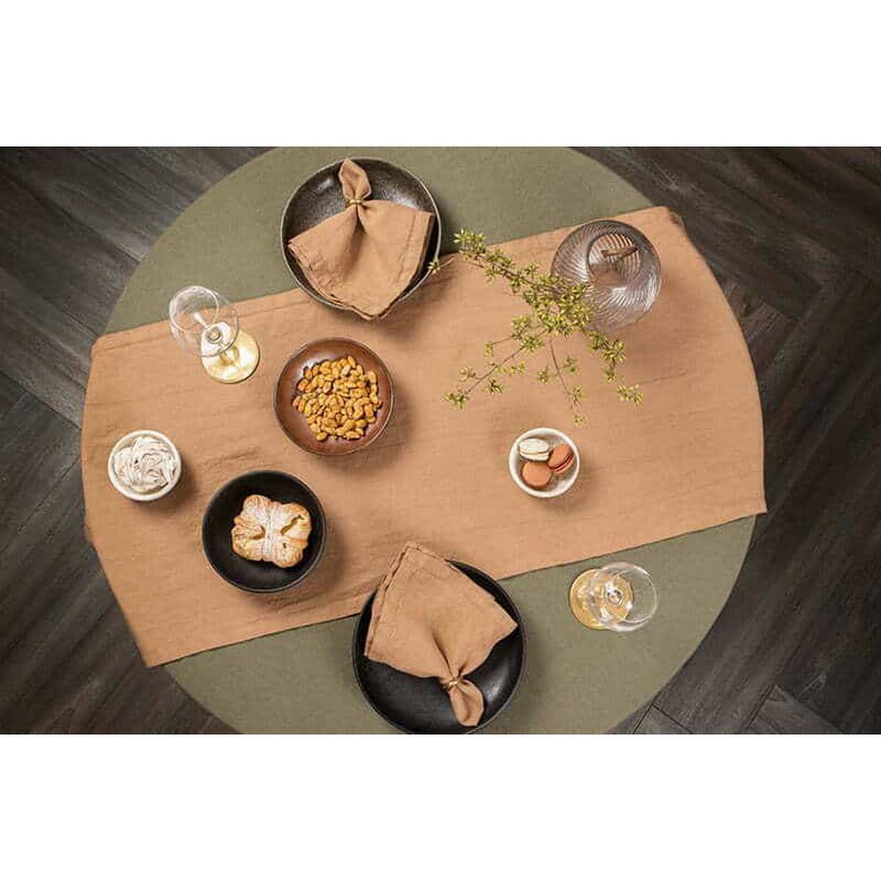 Linen table napkin Cinnamon