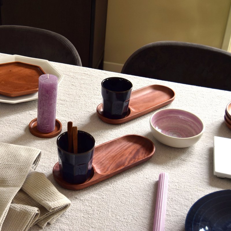 Handmade Tableware - Chip & Dip Tray - Eco-friendly - Khaya Wood