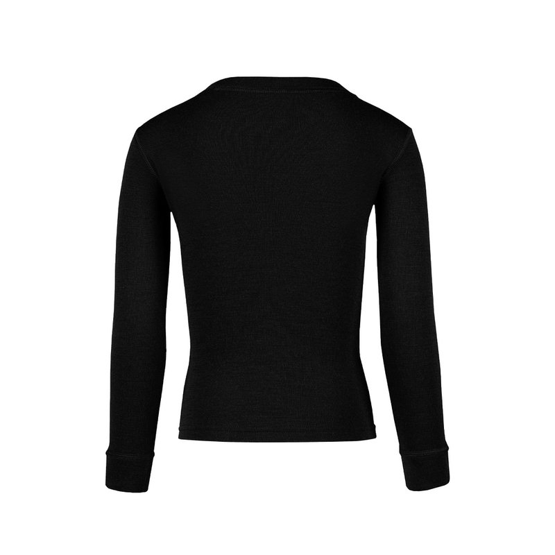 T-shirt à manches longues pour enfant 250 Merino Black