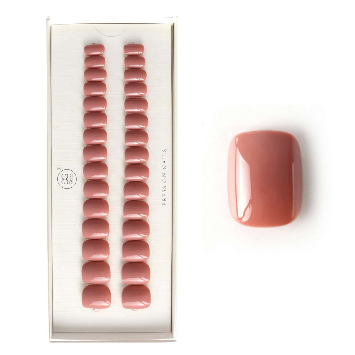 Gelzz Soft Gel Press On Short Grace Blush (S49)