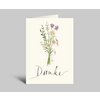 Dankeskarte | bunter Blumenstrauß | Danke | Aquarell Klappkarte 