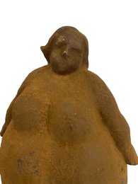 Støbejern stående kvinde, 16x11x24cm, 3kg