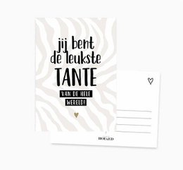 Ansichtkaart || leukste tante