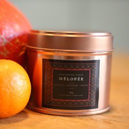 MELOPEE Cinnamon, mandarin and apricot blossom small candle