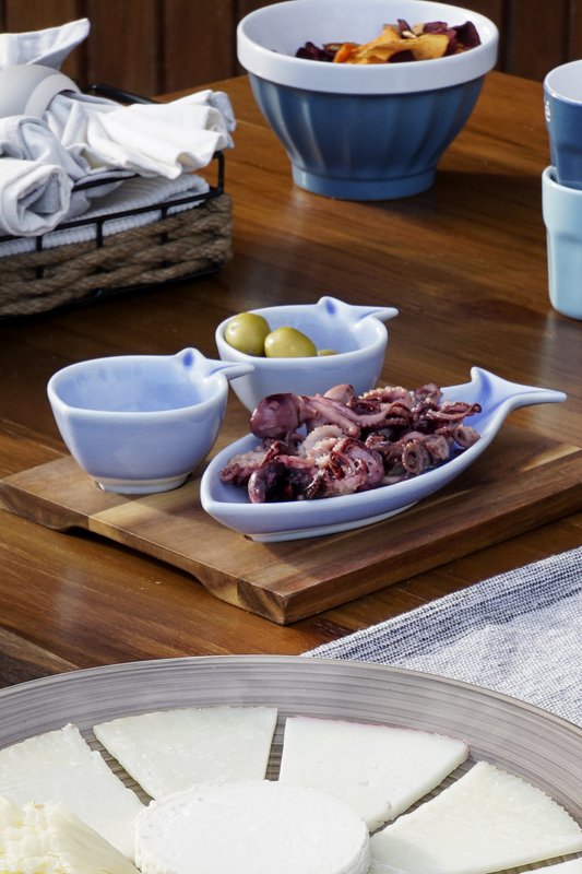 APERITIVO SET 4 PORCELANA 19,5X16,5X1,3 PECES PC211043