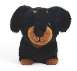 One Love Cuddly Toy - Dachshund Pumpkin Black and Brown