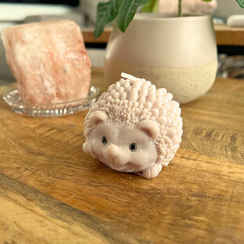 Small hedgehog candle
