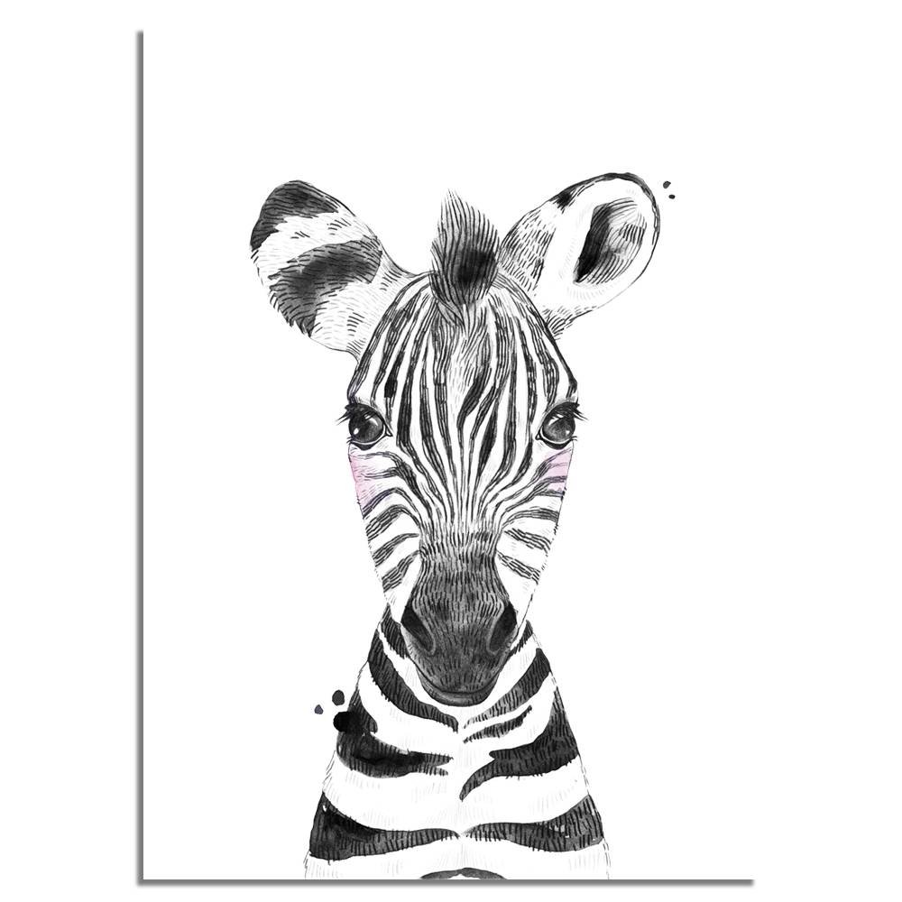 Zebra Children's room poster