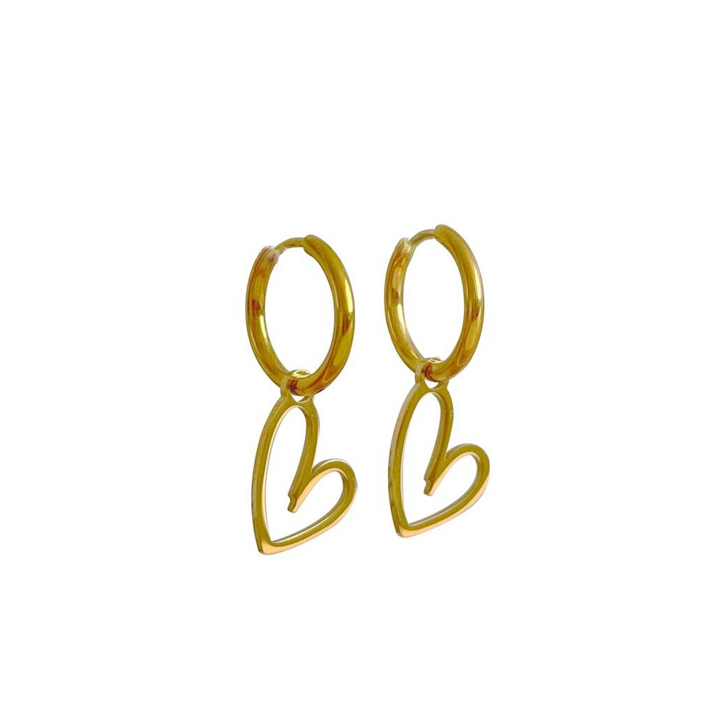 Orecchini a cuore - Oro