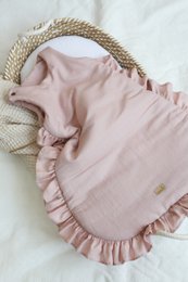 zomerlinnen babyslaapzak met ruches, babyslaapzak met ruches 1 TOG, 1,5 TOG, 2,5 TOG