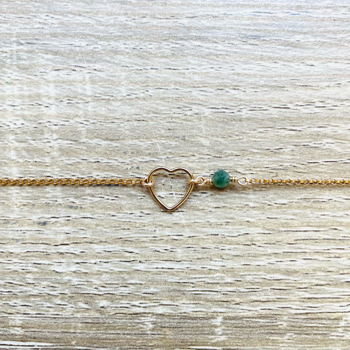 Brazalete de piedra natal de mi corazón