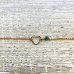 My Heart Birthstone Bracelet