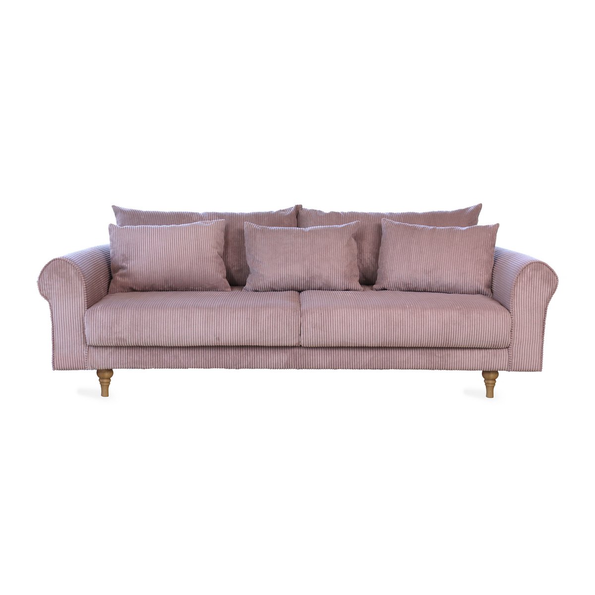 ASTRID 4-seater sofa/sofa bed Corduroy Dusty Pink removable & washable covers