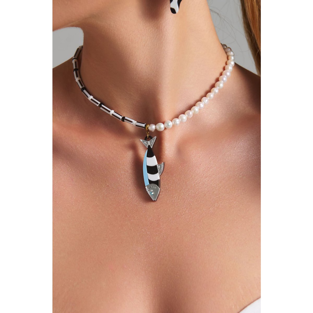 Parel Sardine ketting – Parel vis ketting