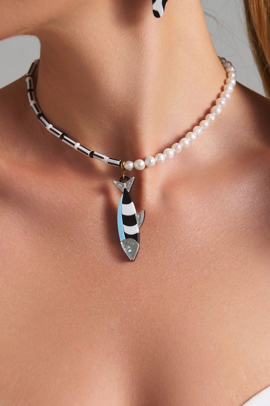 Parel Sardine ketting – Parel vis ketting