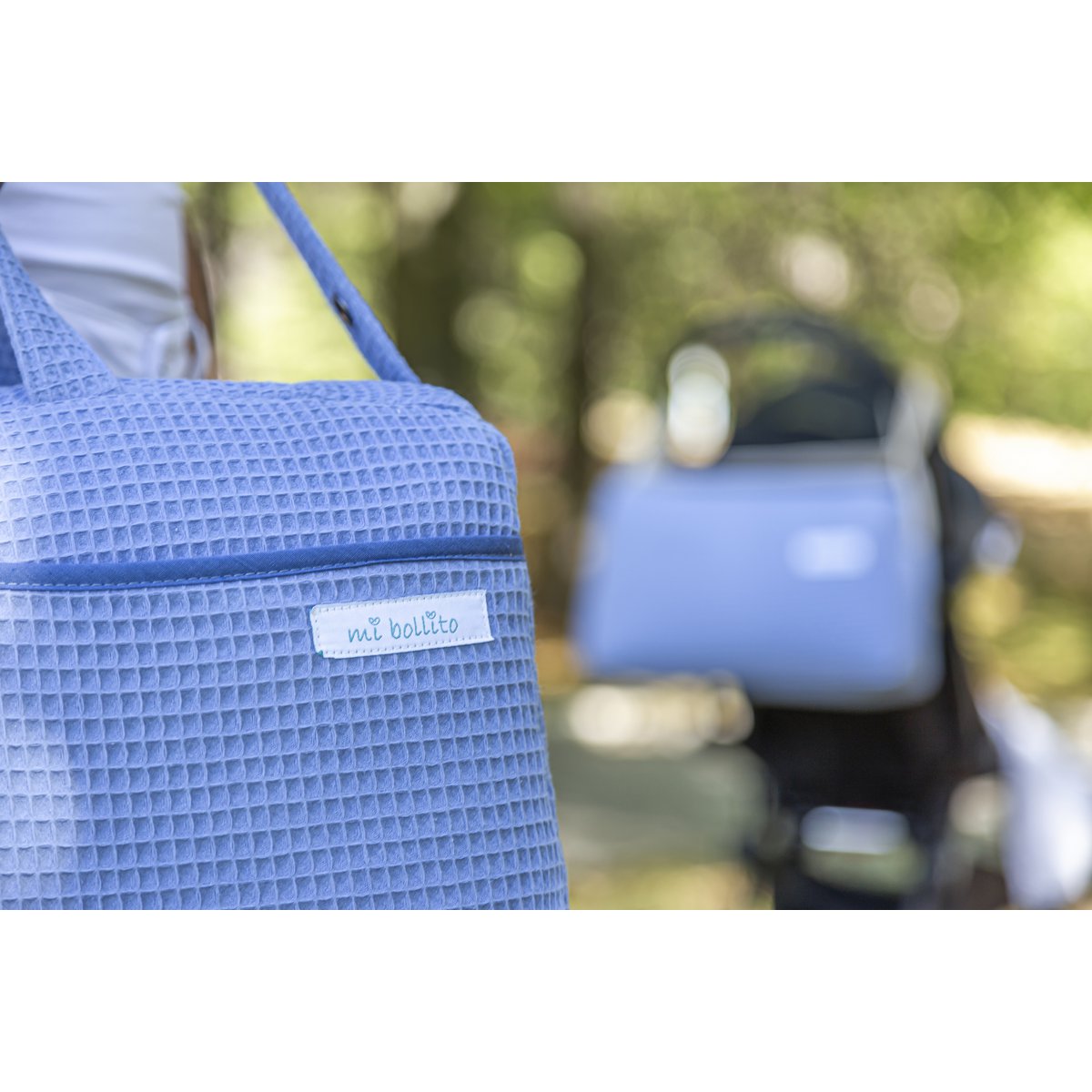 Sac de maternité bandoulière pour poussette et hôpital. Sac organisateur de grande capacité pratique et élégant. Produit fabriqué en Espagne.