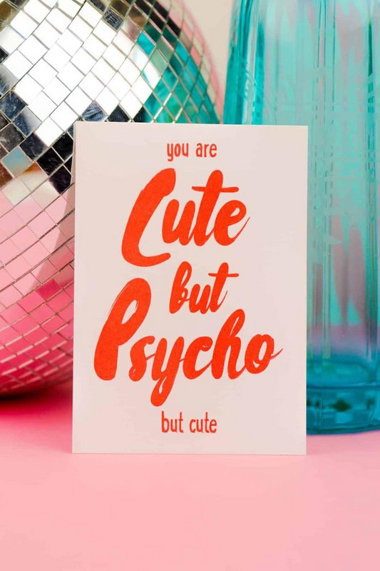 Riso-Druck Süß, aber psychisch, aber süß