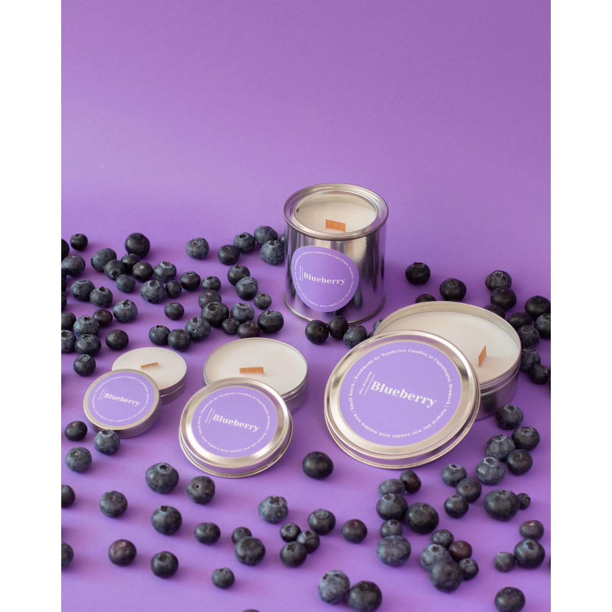 Mini bougies de soja parfumées, Myrtille