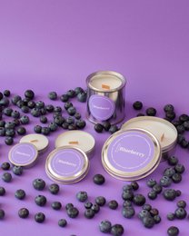 Mini scented soy candles, Blueberry