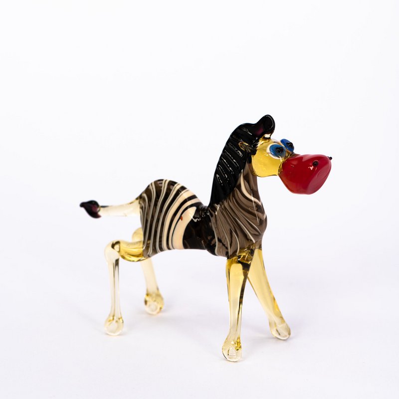 Animal de cristal cebra