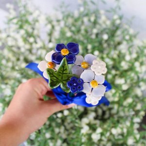 Geluksboeket bloemen in verschillende kleuren