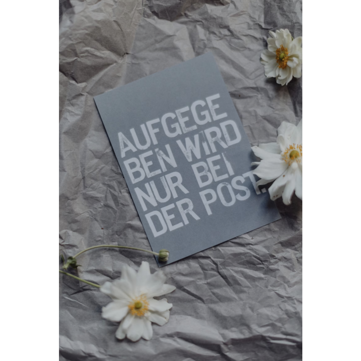 Gestempelde ansichtkaart "Post"