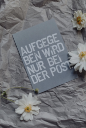 Stemplet postkort "Post"