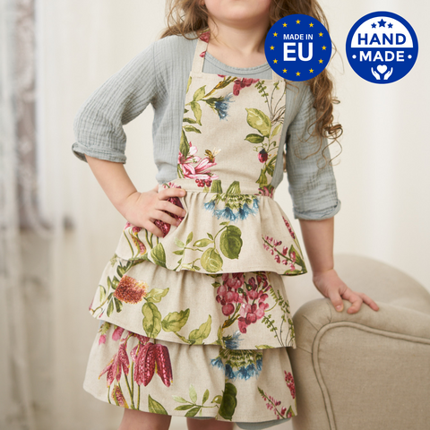 Kids Apron, Poly-cotton Mix, Printed | Botanico