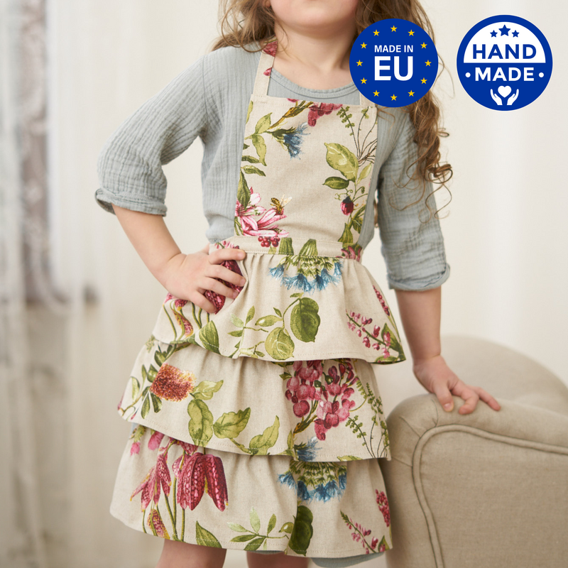 Kids Apron, Poly-cotton Mix, Printed | Botanico