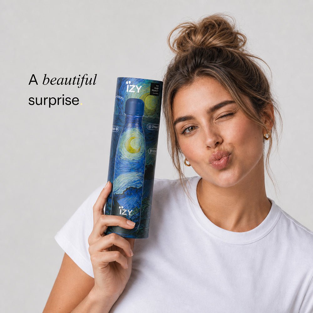 IZY Thermos Bottle Starry Night - Van Gogh 500ML To-Go Insulated Water Bottles