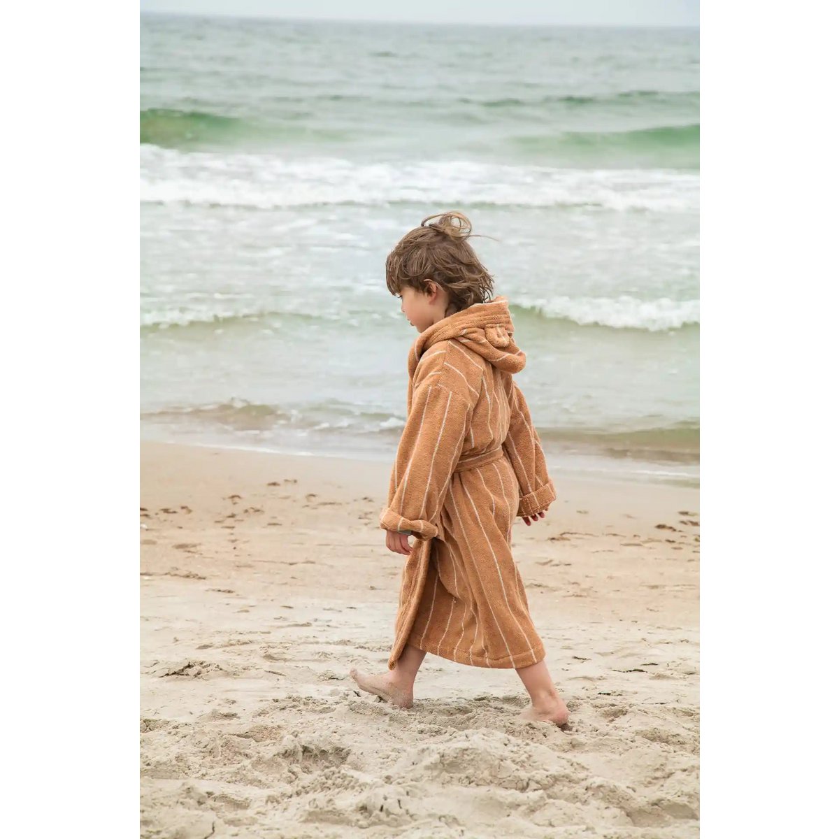 Neunest 100% Cotton Kids Bathrobe - Off White