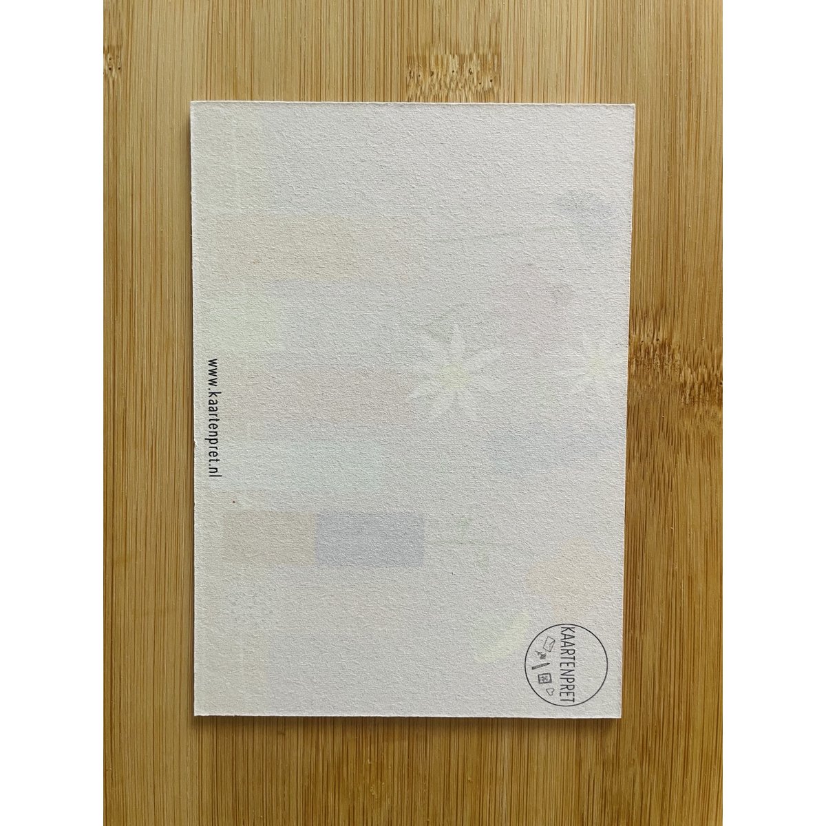6 vaser med blomster papkort