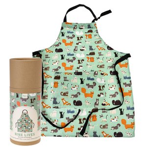 Recycled cotton apron - Nine Lives