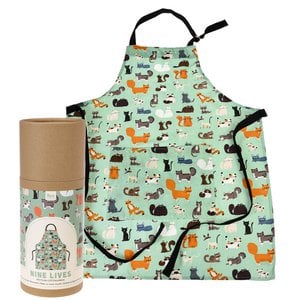Recycled cotton apron - Nine Lives