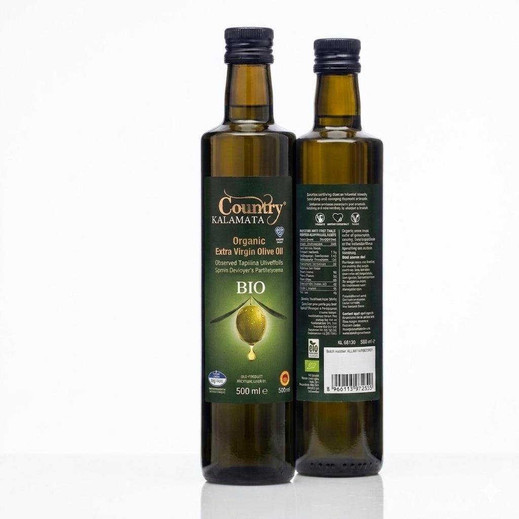 BIO ORGANISK EKSTRA VIRGIN OLIVEOLIE COUNTRY KALAMATA