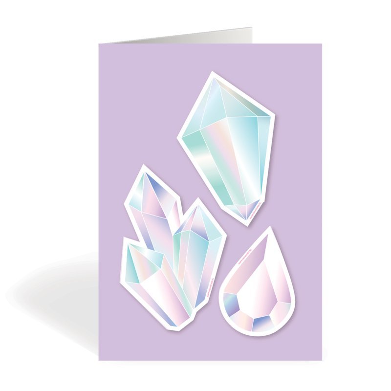 Crystal Rainbowmaker raamsticker / kaart - Set van 3