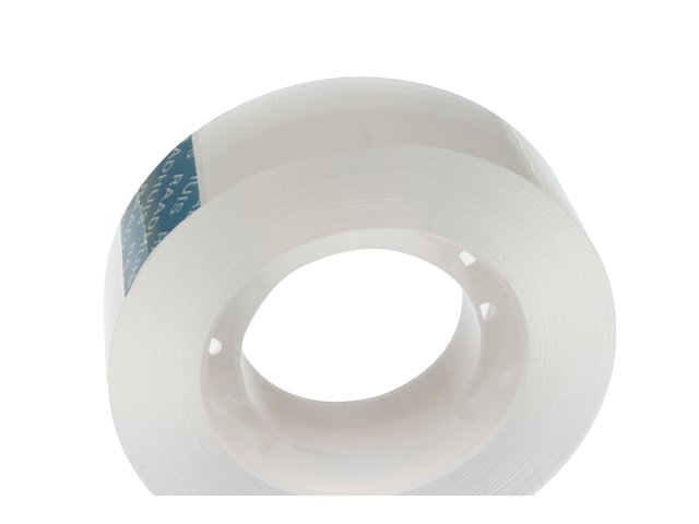 Plakband Raadhuis transparant 15mmx33m blister a 2 rol