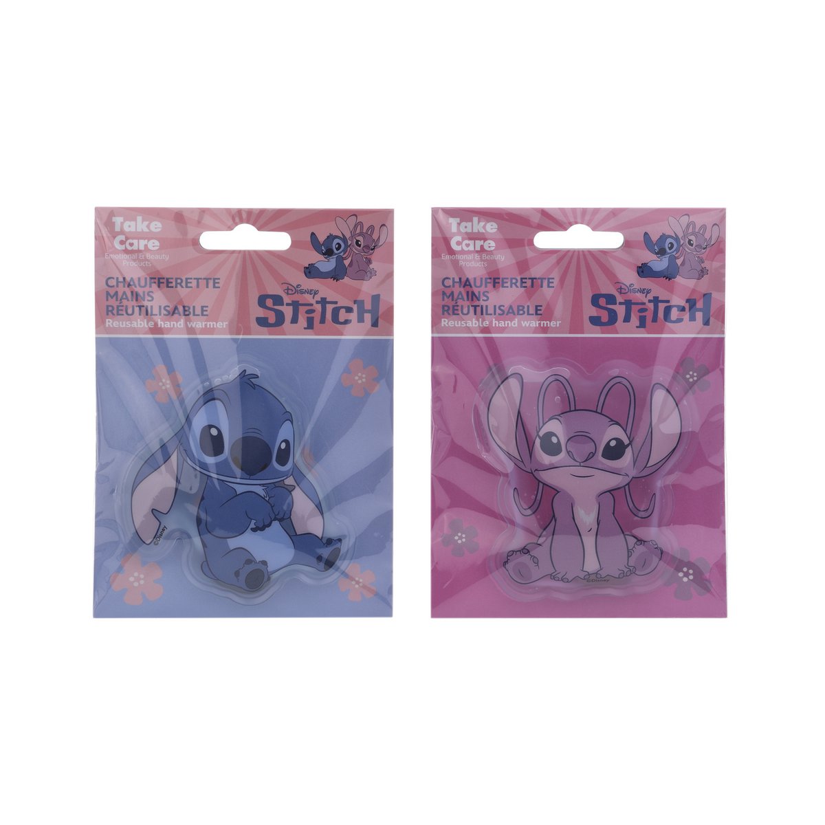 Chaufferette Mains Disney Stitch & Angel en Blister – Assortiment 24