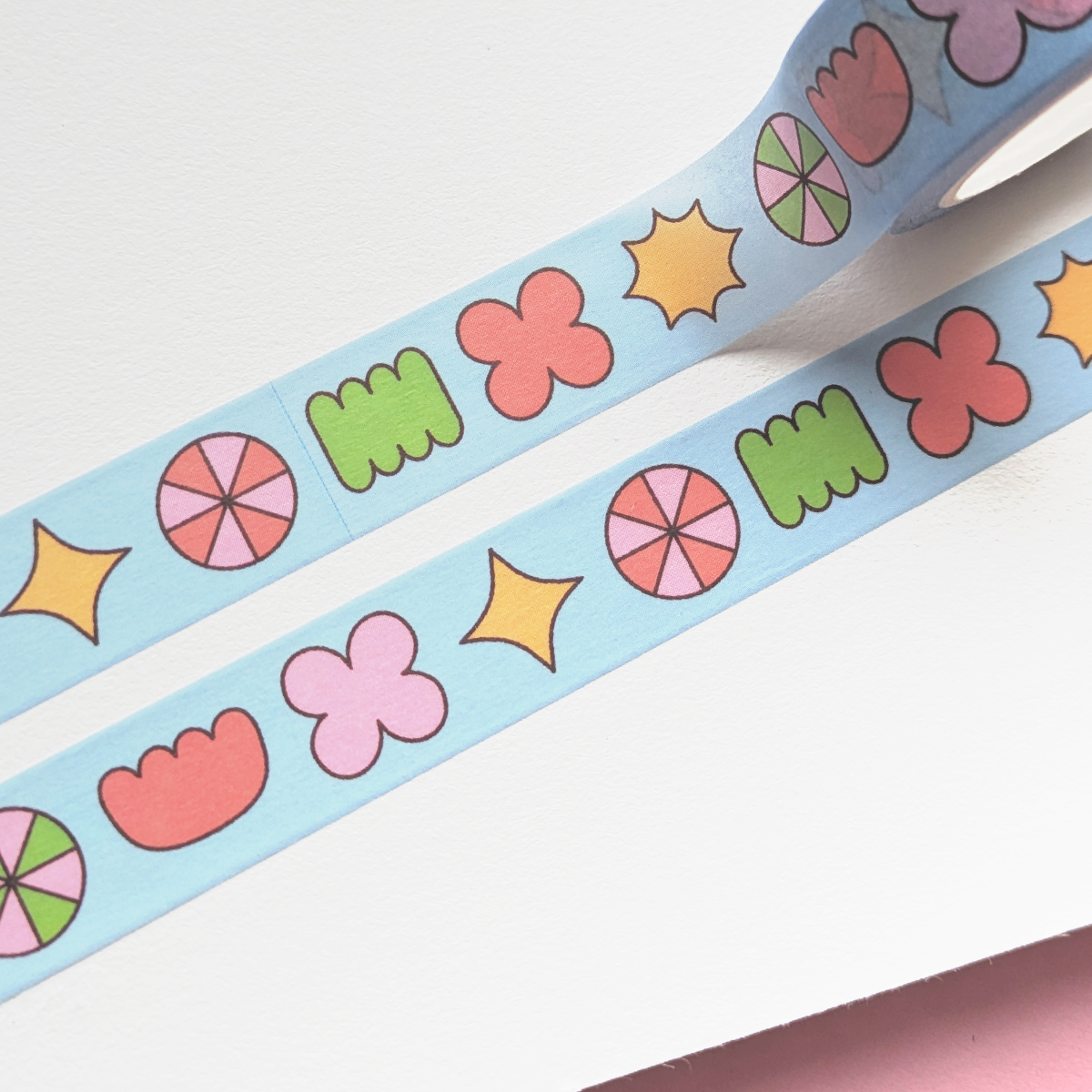 Blue Shapes Washi Tape