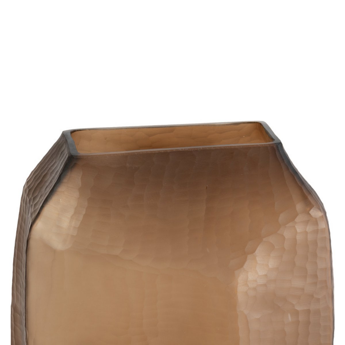 Vase en verre brun (v14686-380chocolat)
