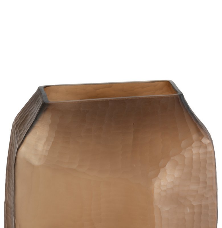 Vaso in vetro marrone (v14686-380chocolate)