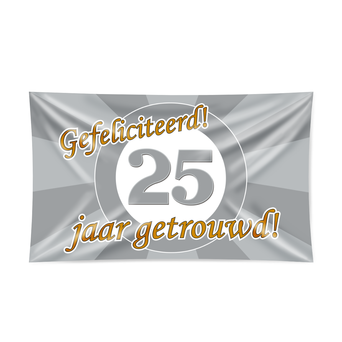 XXL Flag - 25 jaar getrouwd