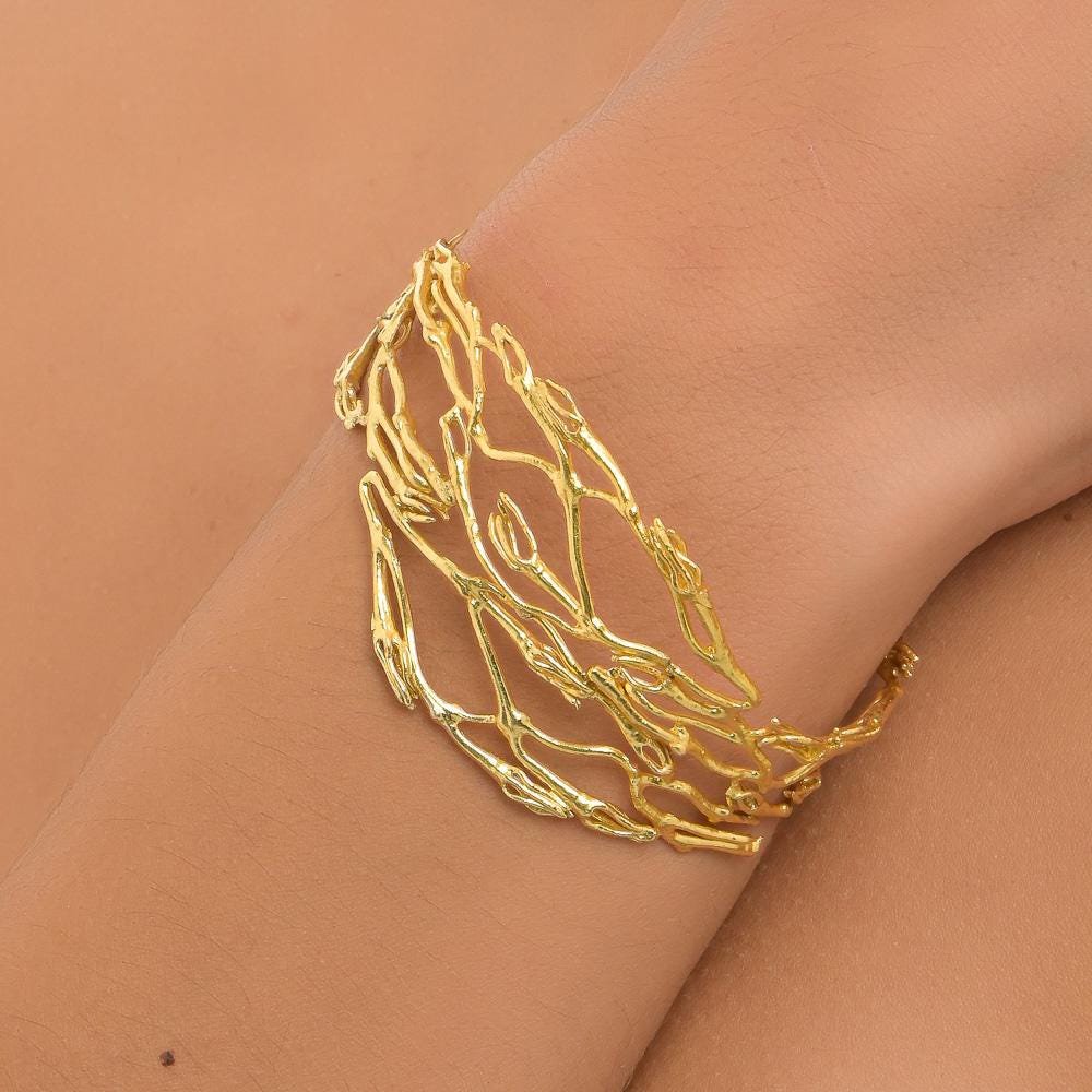 Zilveren tak armband, Sterling zilveren sieraden, handgemaakte zilveren manchet, sieraden voor vrouwen, verjaardagscadeau, cadeau voor haar