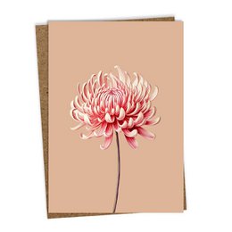 Biglietto d'auguri Leporello Crisantemo