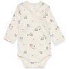 Baby Wickelbody langarm - Interlock - beige